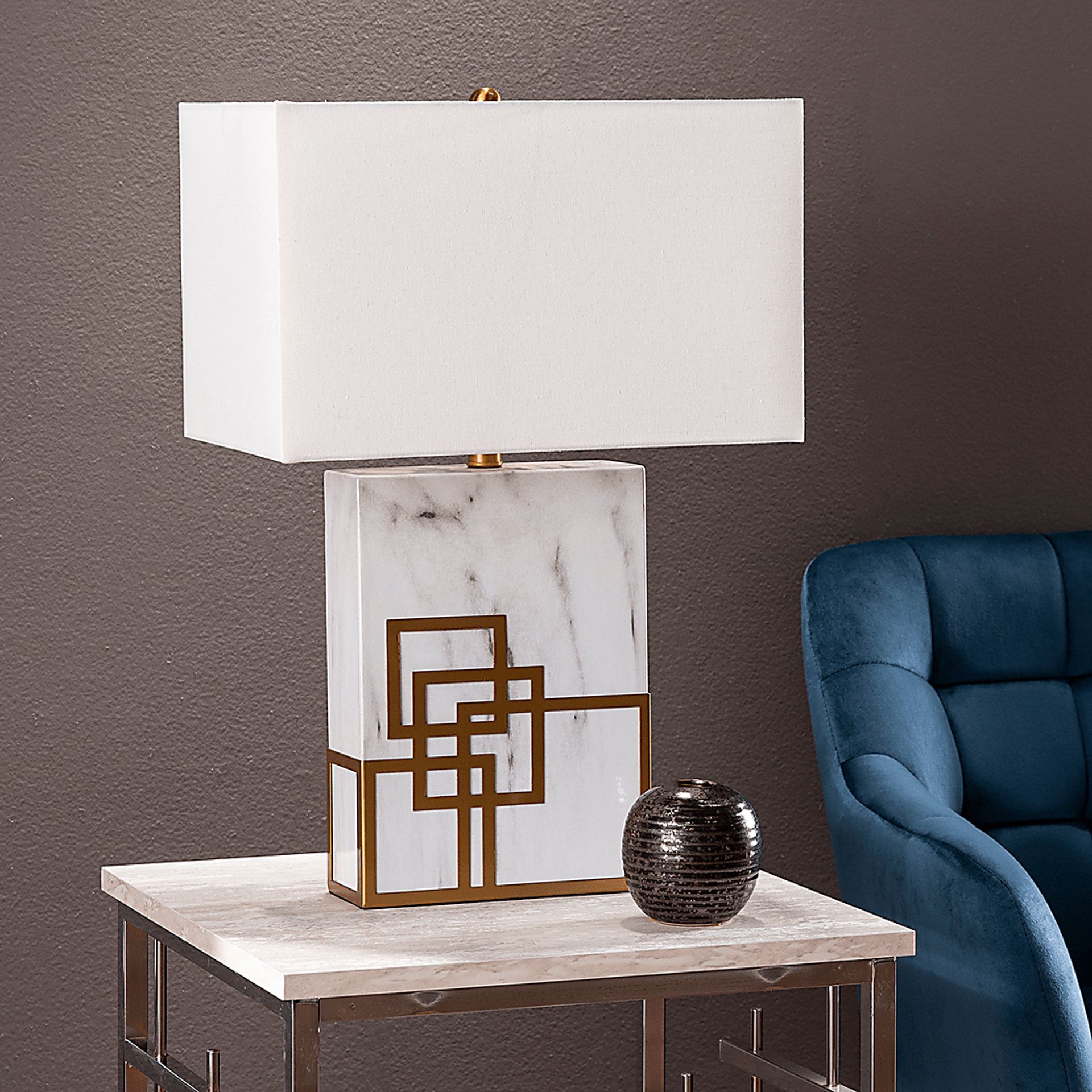 Varnell White Table Lamp - Image 7