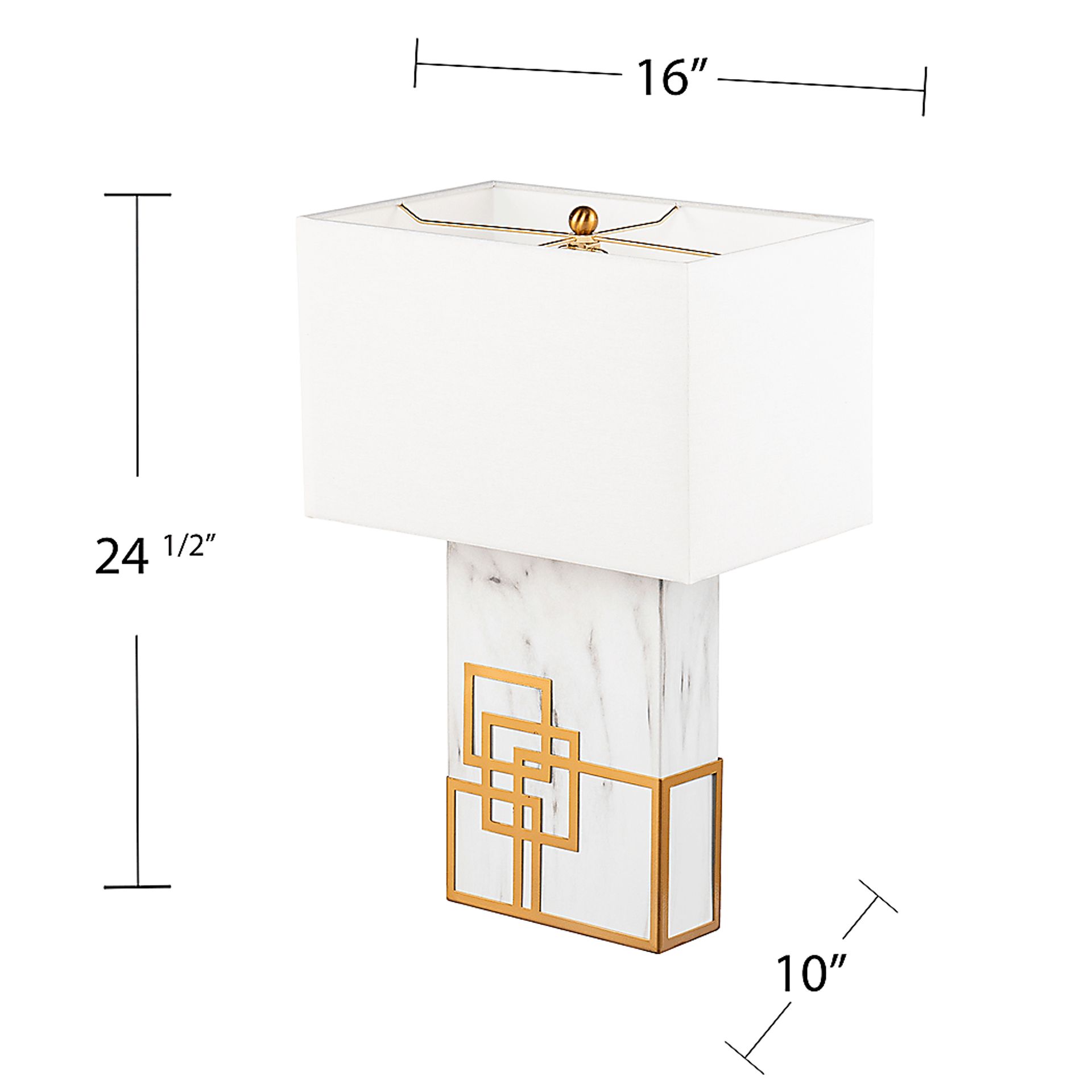 Varnell White Table Lamp - Image 8
