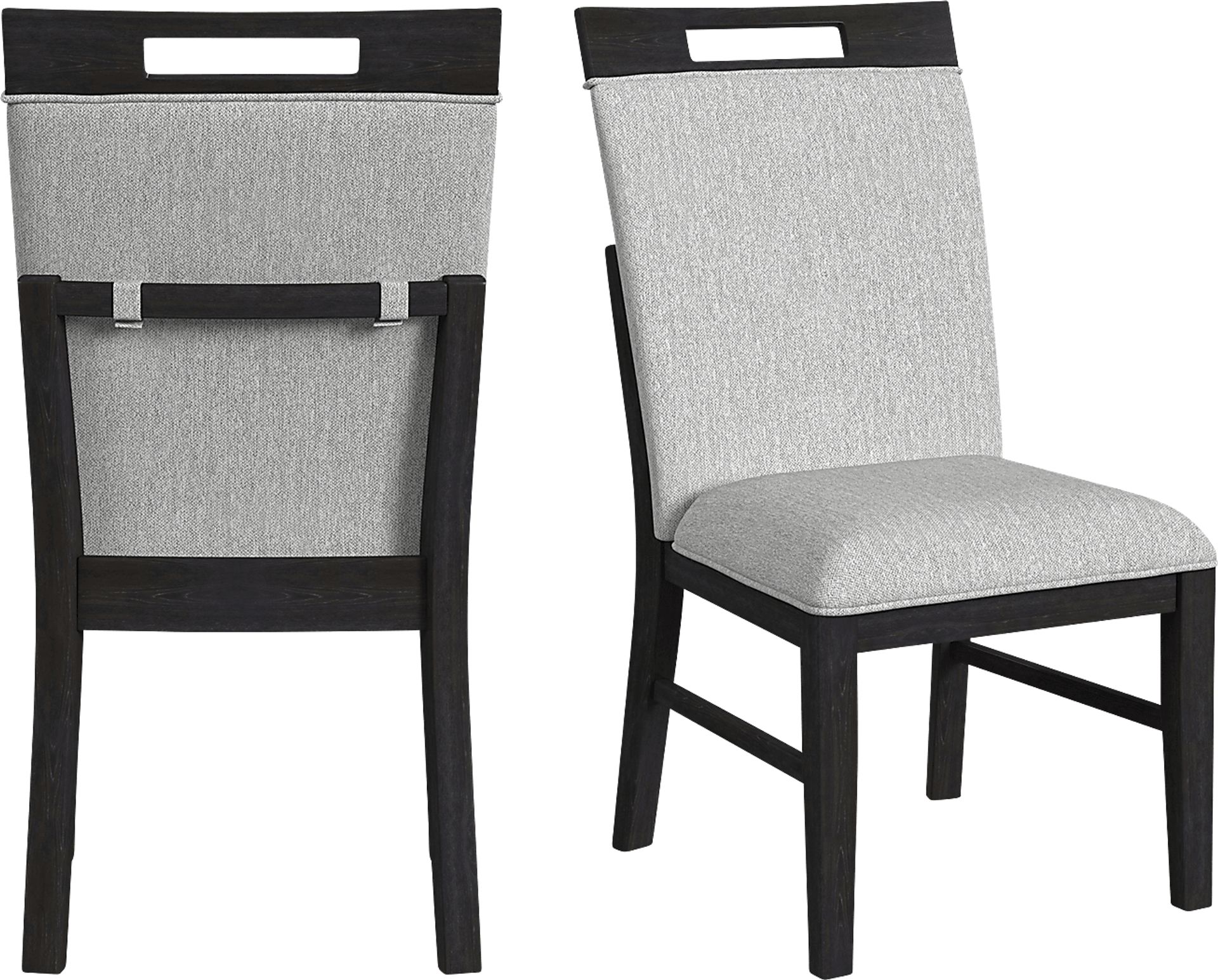 Varos Gray Side Chair, Set of 2 - Image 8