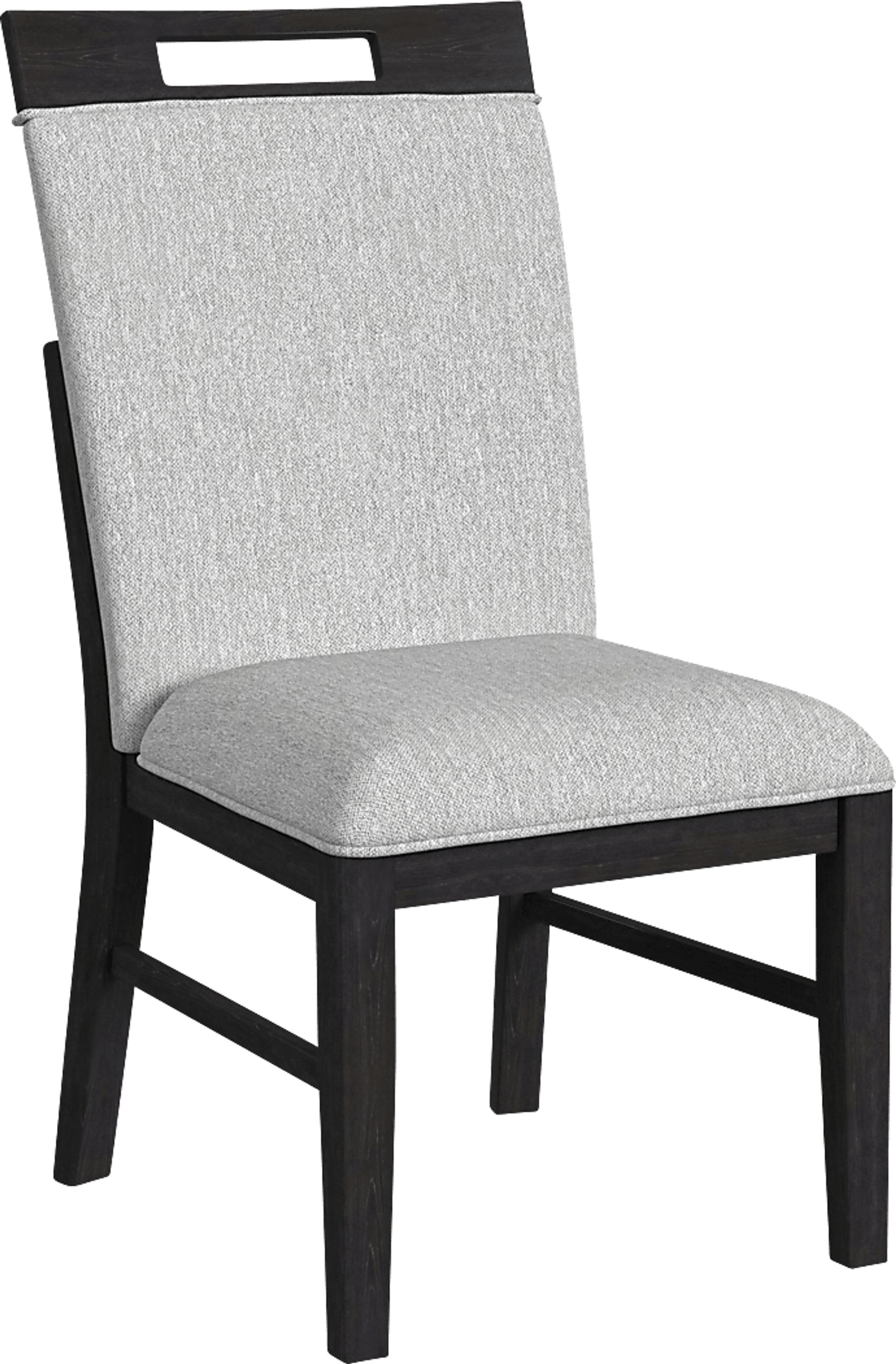 Varos Gray Side Chair, Set of 2 - Image 1