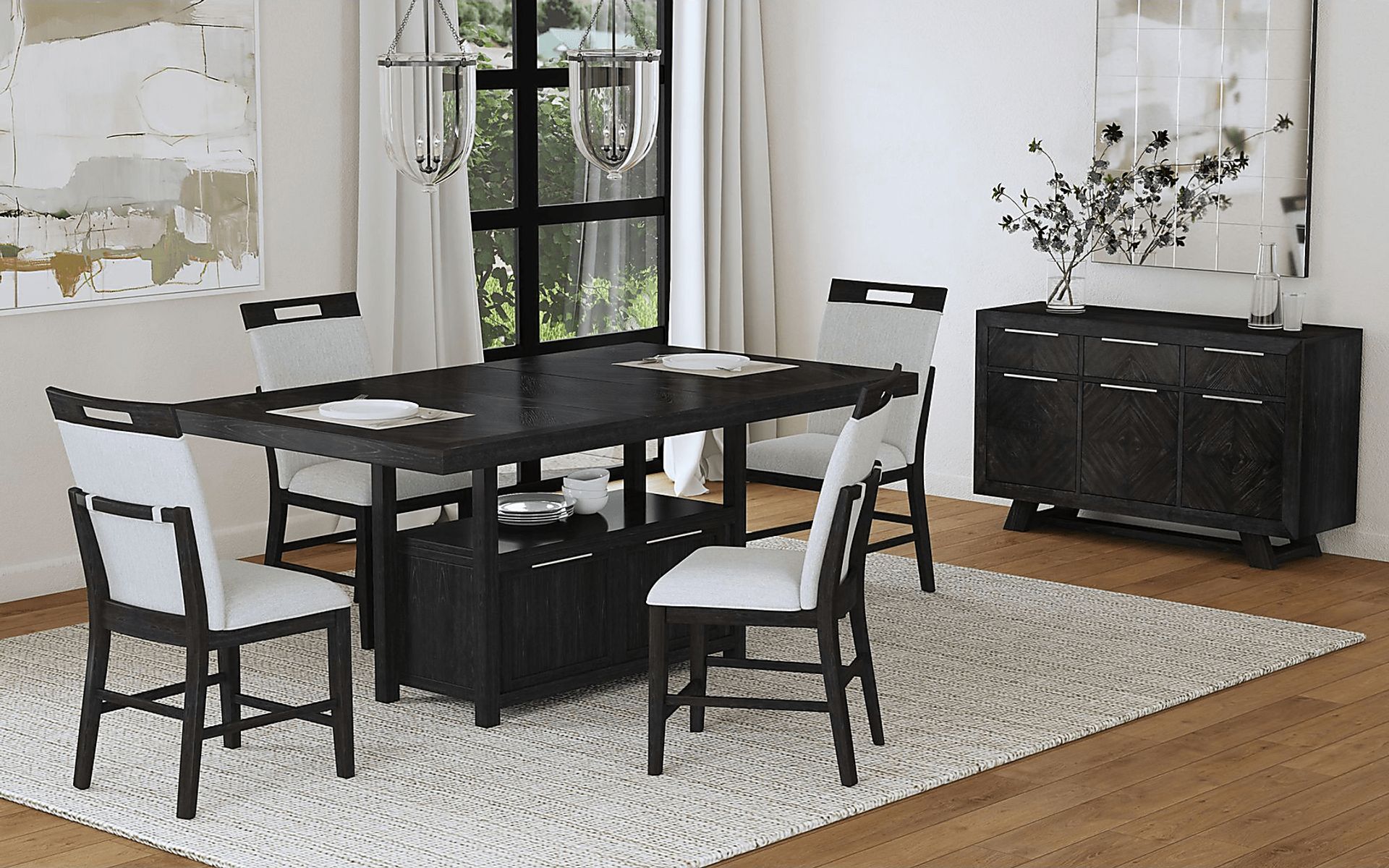 Varos Gray Side Chair - Image 2