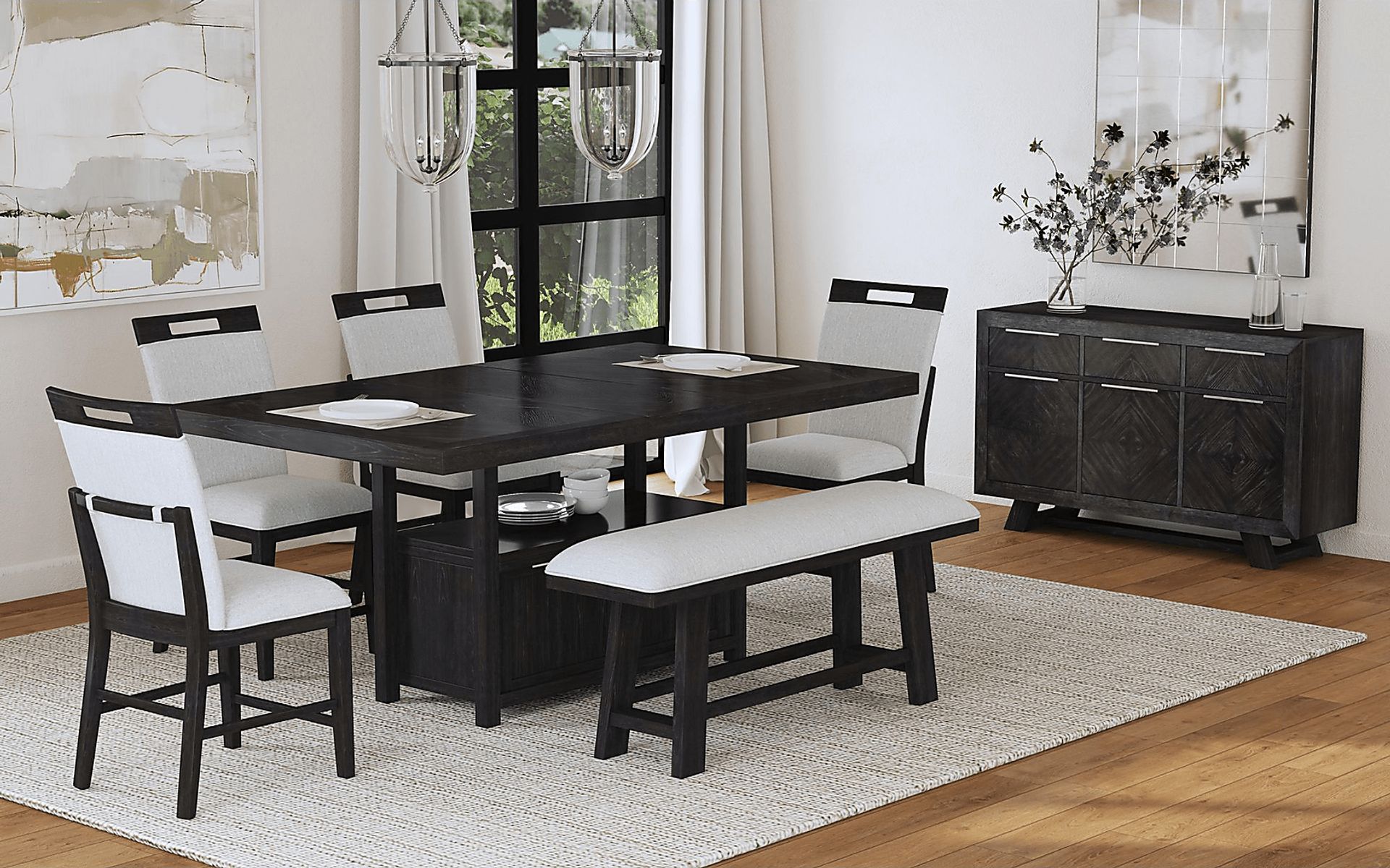 Varos Gray Side Chair - Image 3