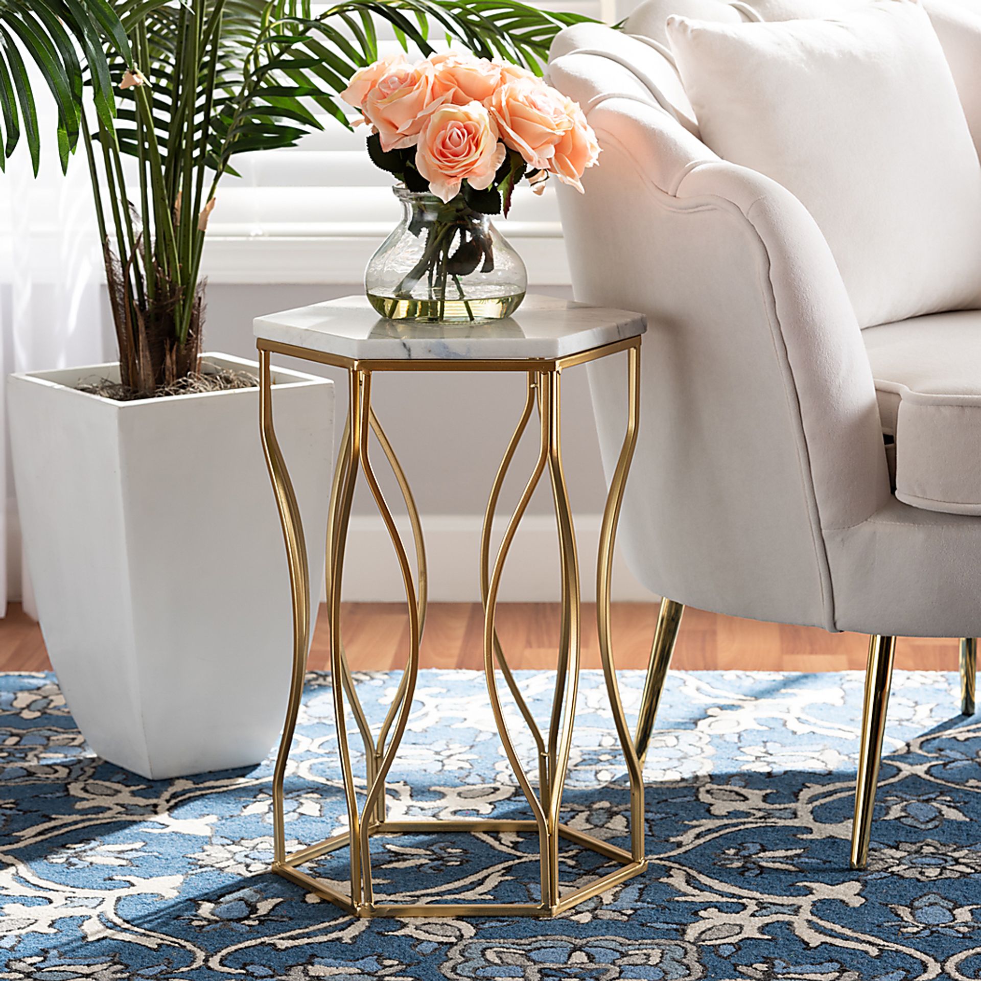 Vasend White End Table - Image 2