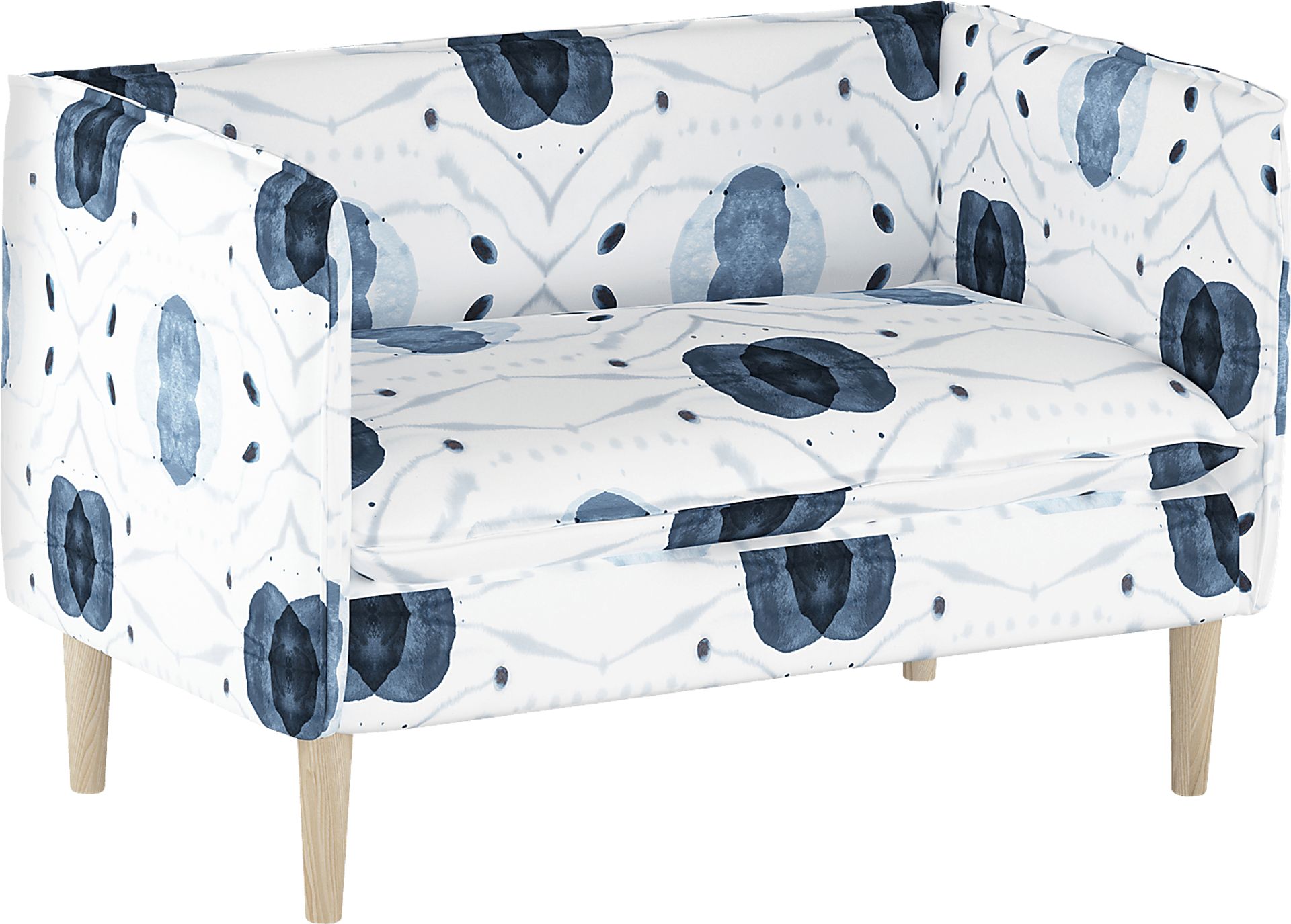 Vashti Blue Settee - Image 1