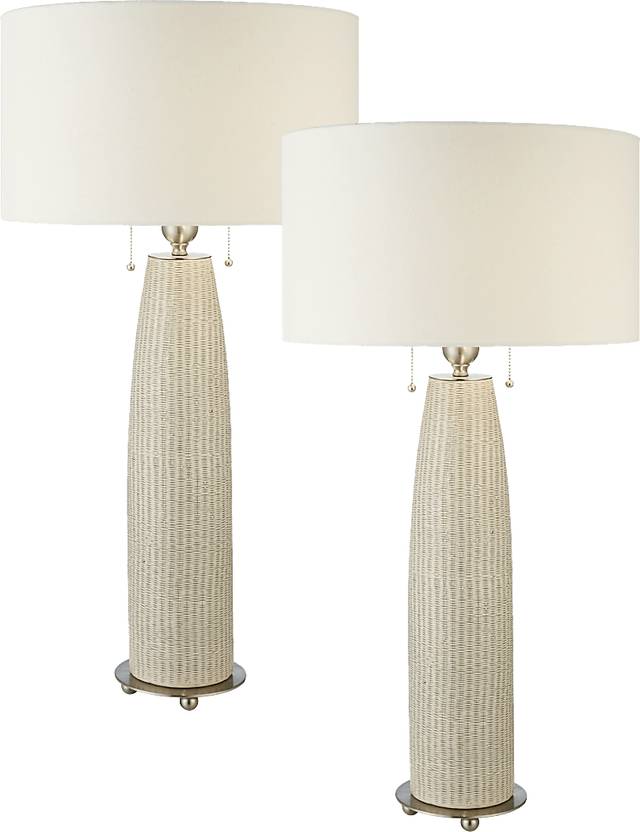 Vauxhall Landing Beige Table Lamps, Set of 2 - Thumbnail - Image 1