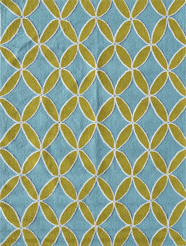 Vaveil Blue 5' x 7' Indoor/Outdoor Rug - Thumbnail - Image 1