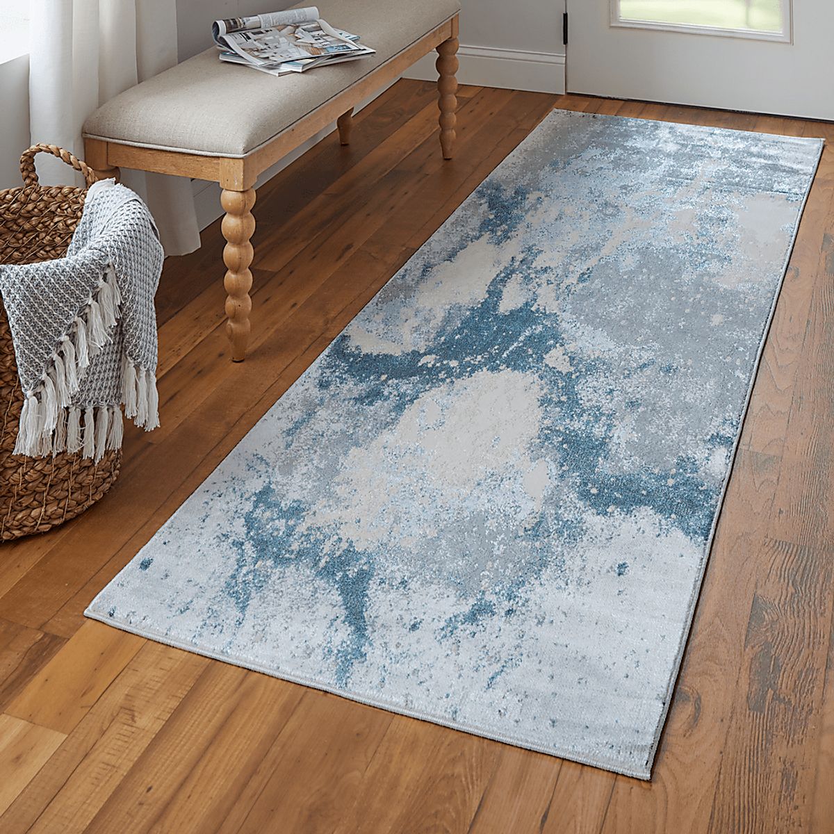Vaves Blue,Gray Rugs | Rooms to Go