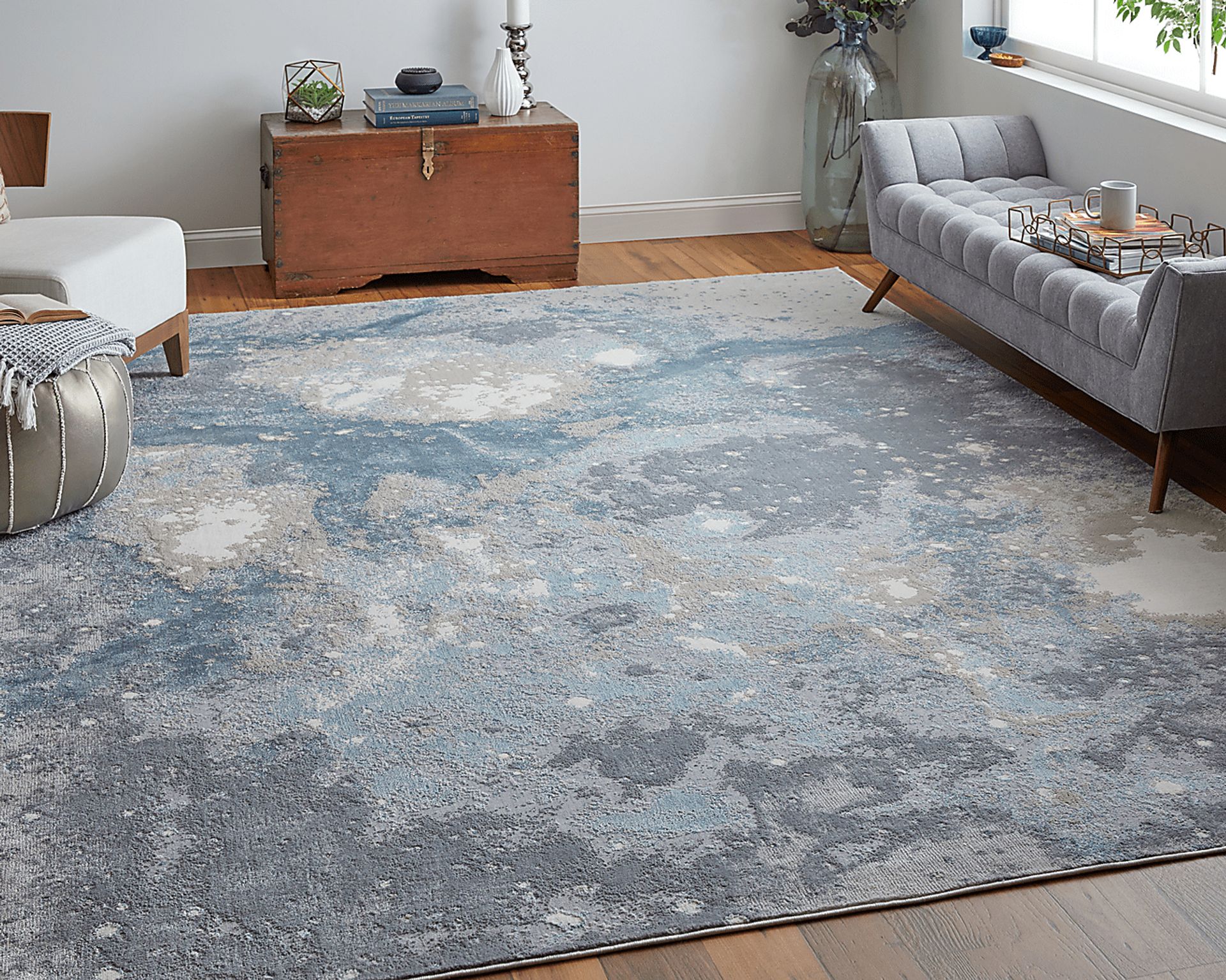 Vaves Blue 8' x 10' Rug - Image 6
