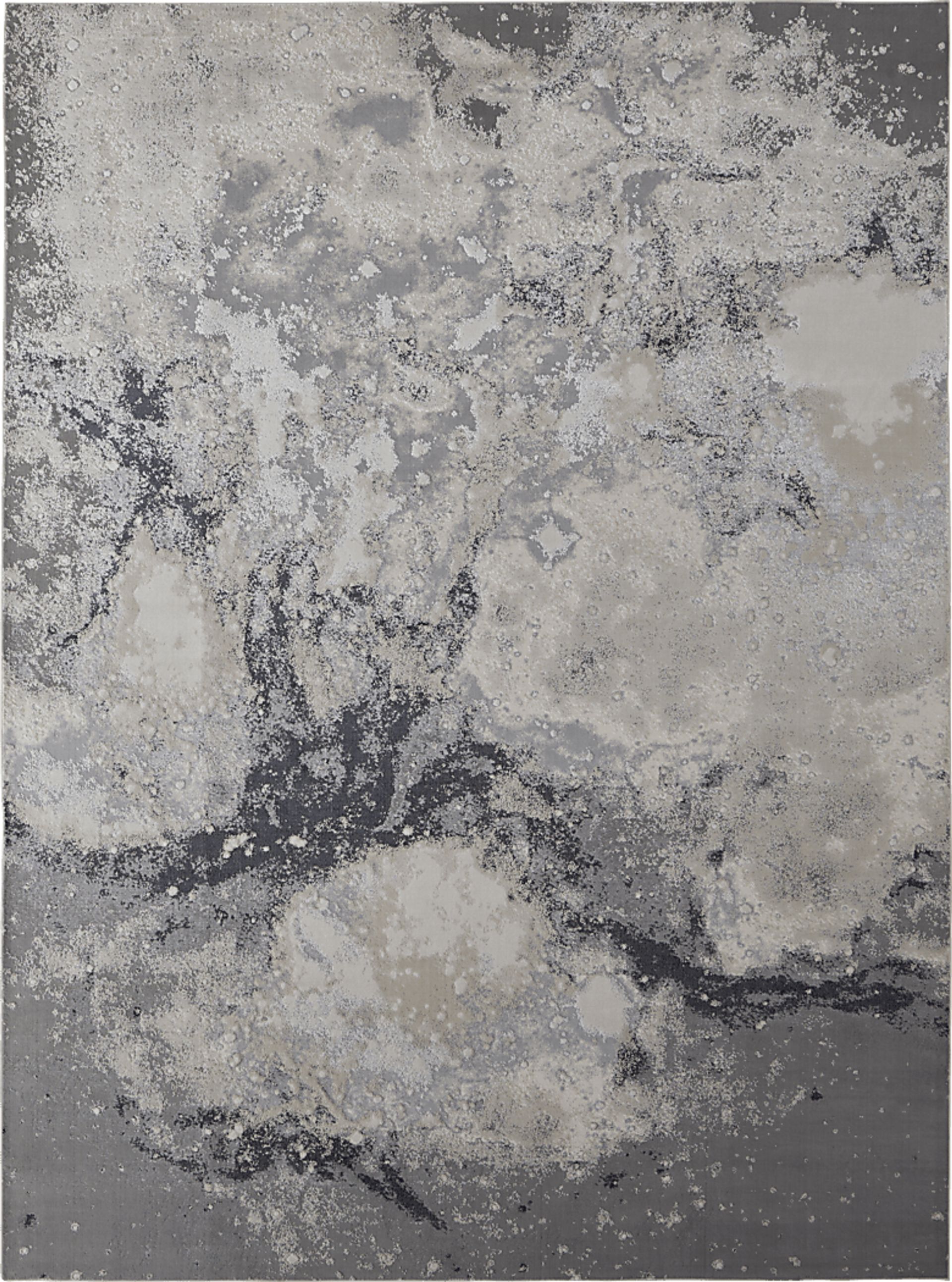 Vaves Gray 6'7 x 9'6 Rug - Image 1
