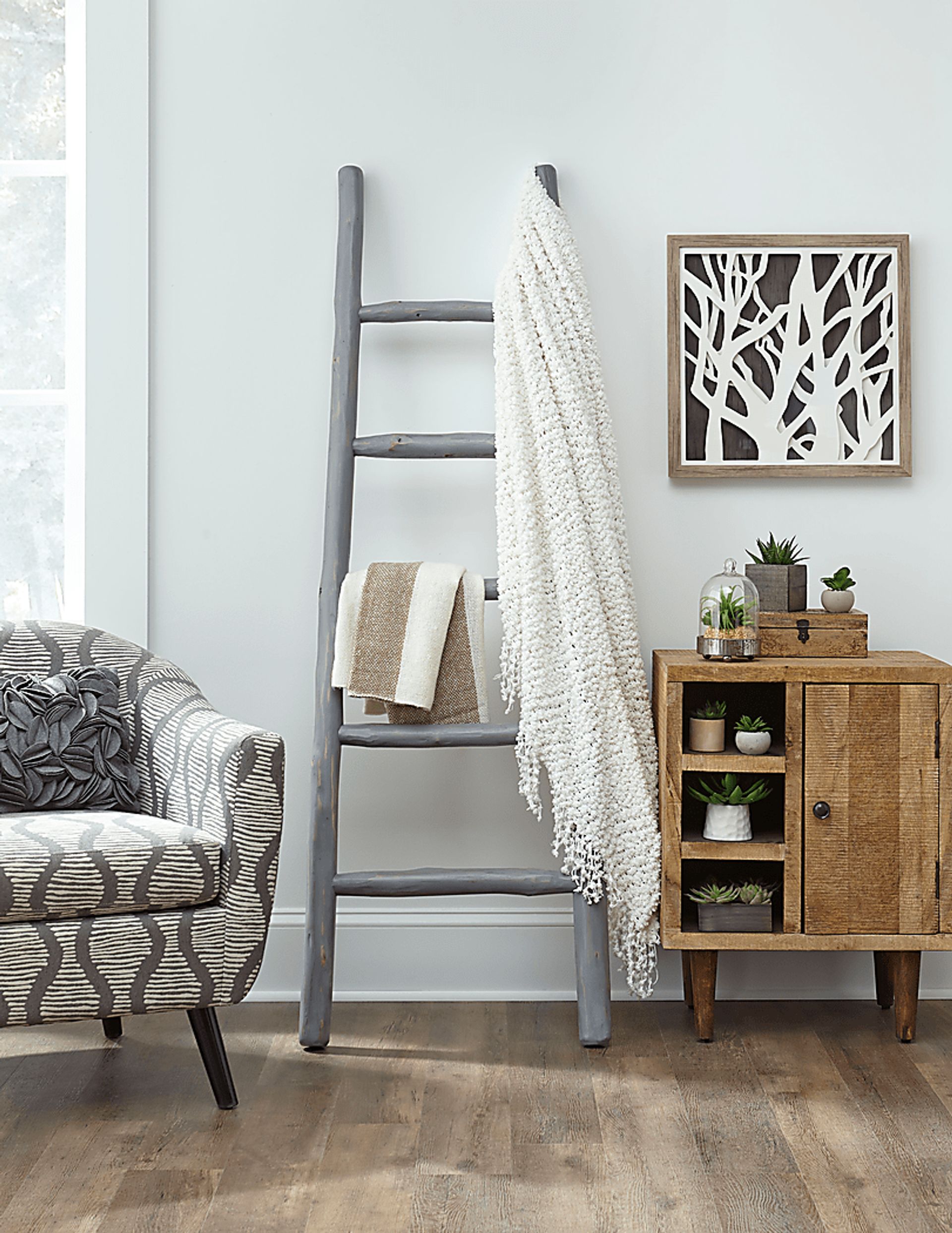 Vawter Gray Decorative Ladder - Image 2