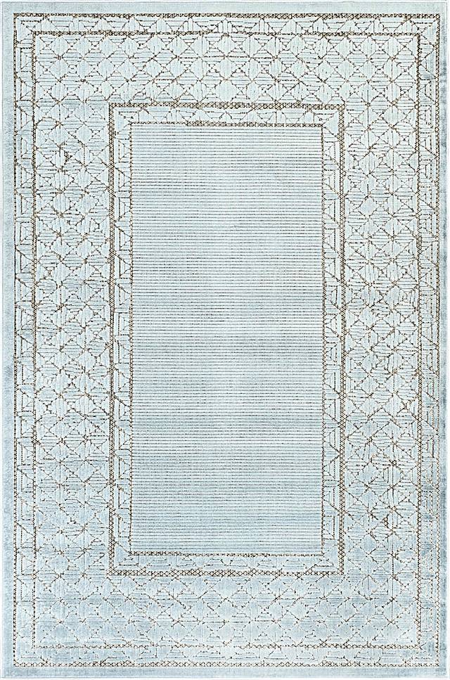Vayda Blue 7'10 x 9'10 Indoor/Outdoor Rug - Thumbnail - Image 1