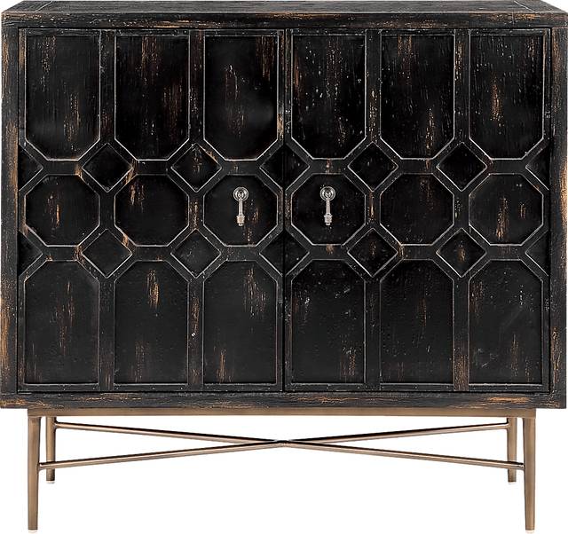 Veazey Black Accent Cabinet - Thumbnail - Image 5