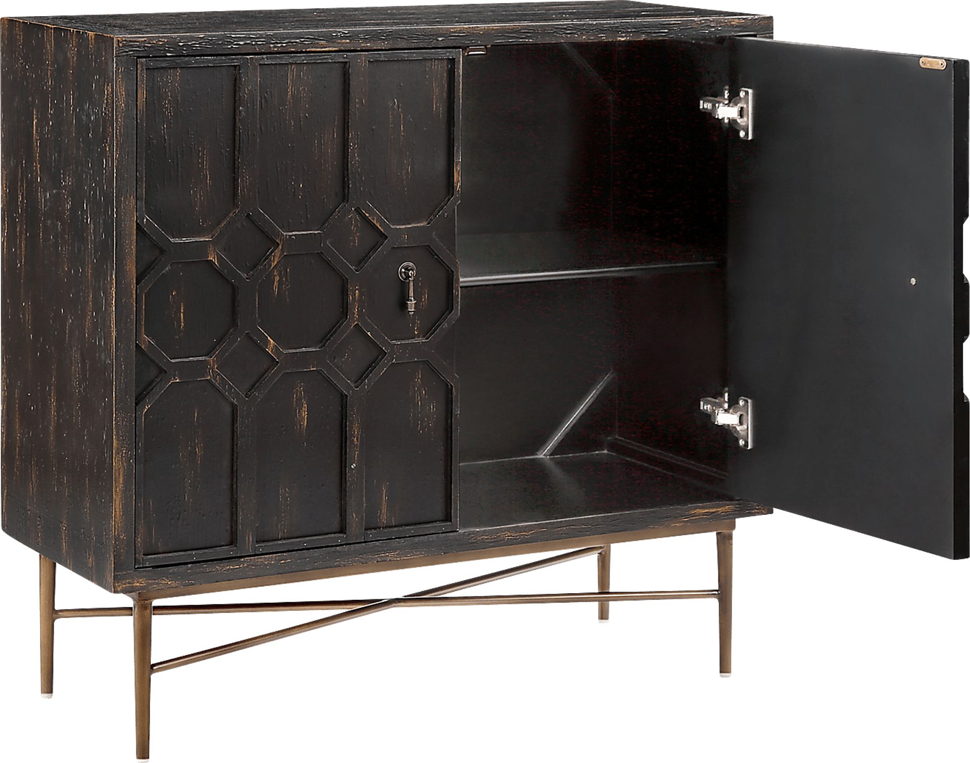 Veazey Black Accent Cabinet - Image 6