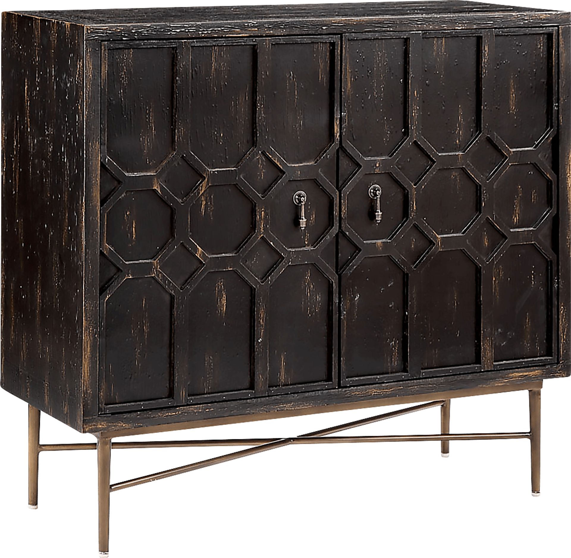 Veazey Black Accent Cabinet - Image 1