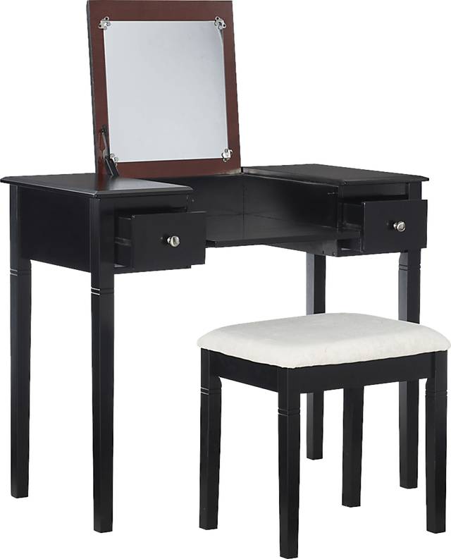 Veazey Black Vanity Set - Thumbnail - Image 12