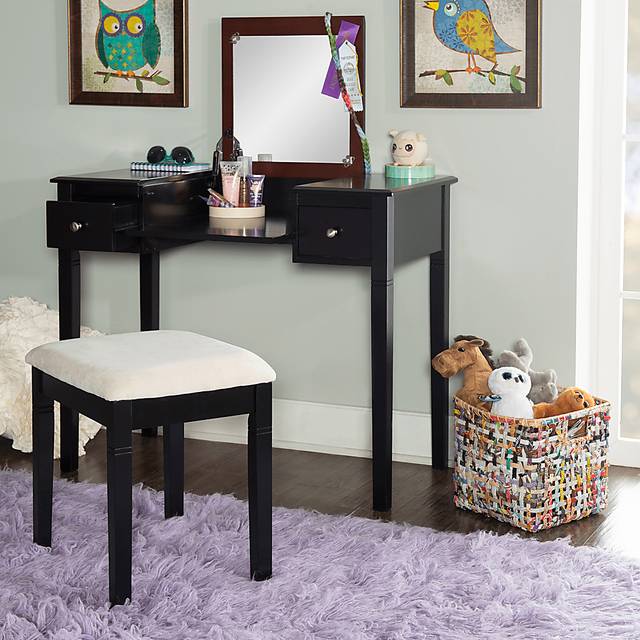 Veazey Black Vanity Set - Thumbnail - Image 15