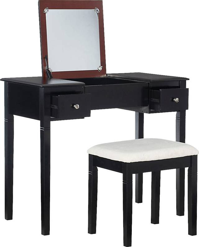 Veazey Black Vanity Set - Thumbnail - Image 16