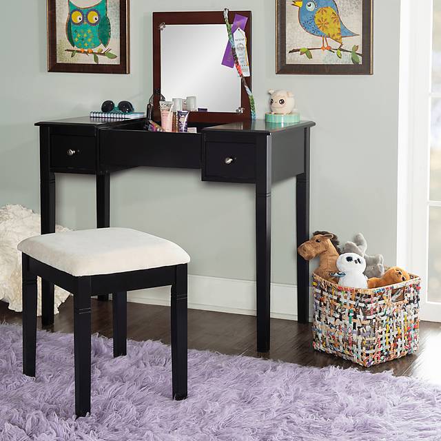 Veazey Black Vanity Set - Thumbnail - Image 3