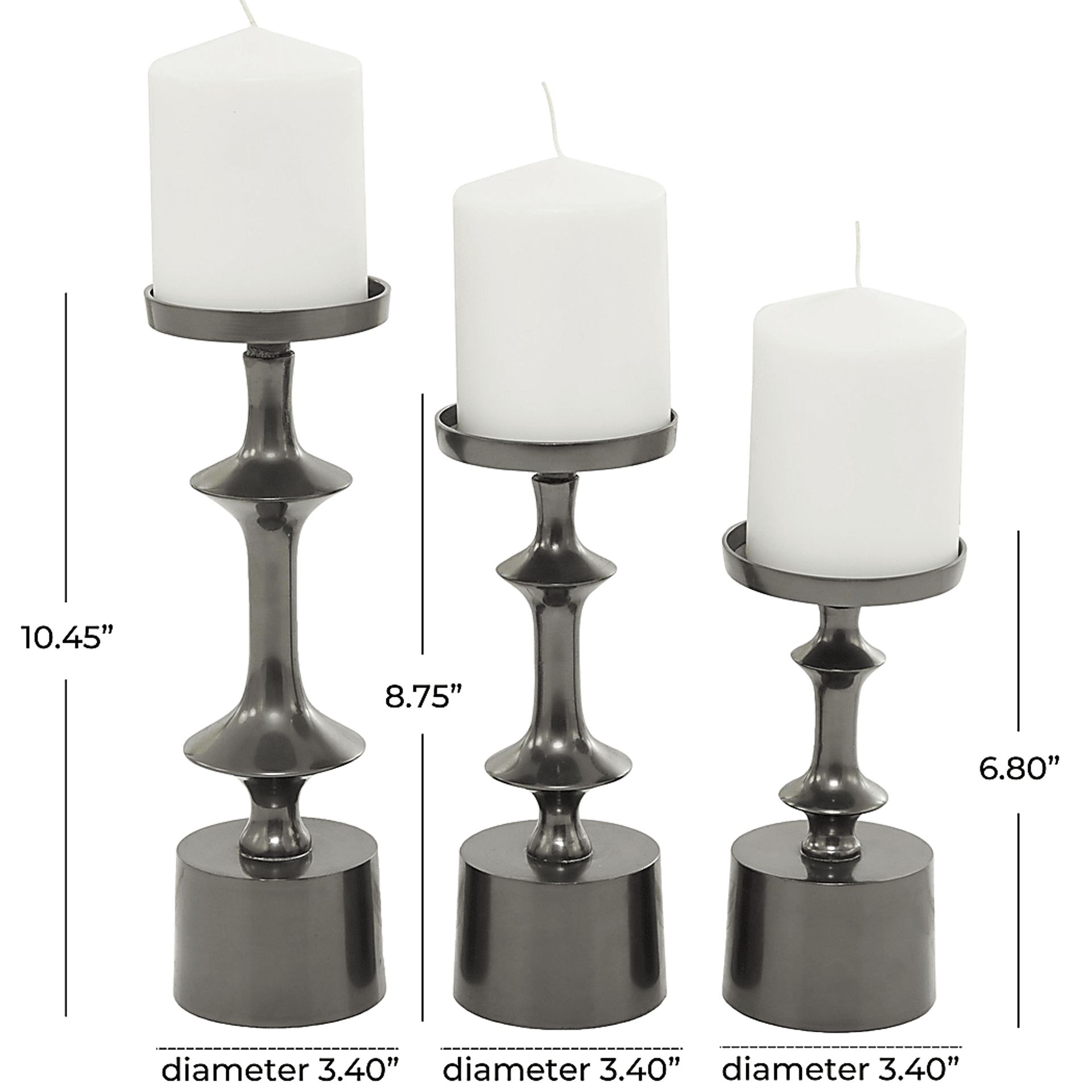 Vebius Black Candle Holder, Set of 3 - Image 6