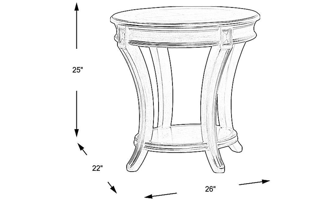 Veckerton Brown Cherry 3 Pc Table Set