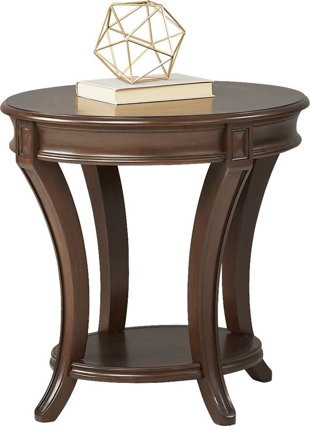 Veckerton Brown Cherry End Table - Thumbnail - Image 1