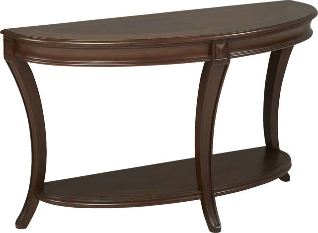 Veckerton Brown Cherry Sofa Table - Thumbnail - Image 3