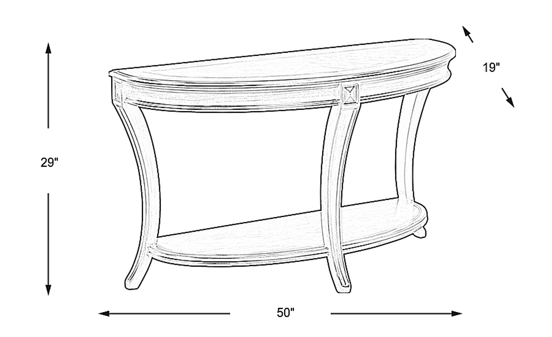 Dimension Image. Please refer to the Dimension Tab on this page for dimension details.