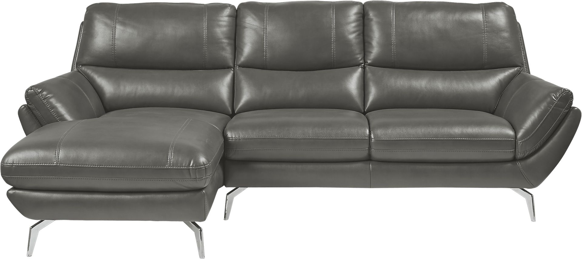 Veda Heights Gray 2 Pc Sectional - Image 1