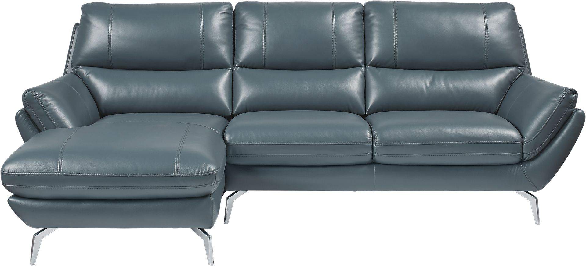 Veda Heights Green 2 Pc Sectional - Image 1