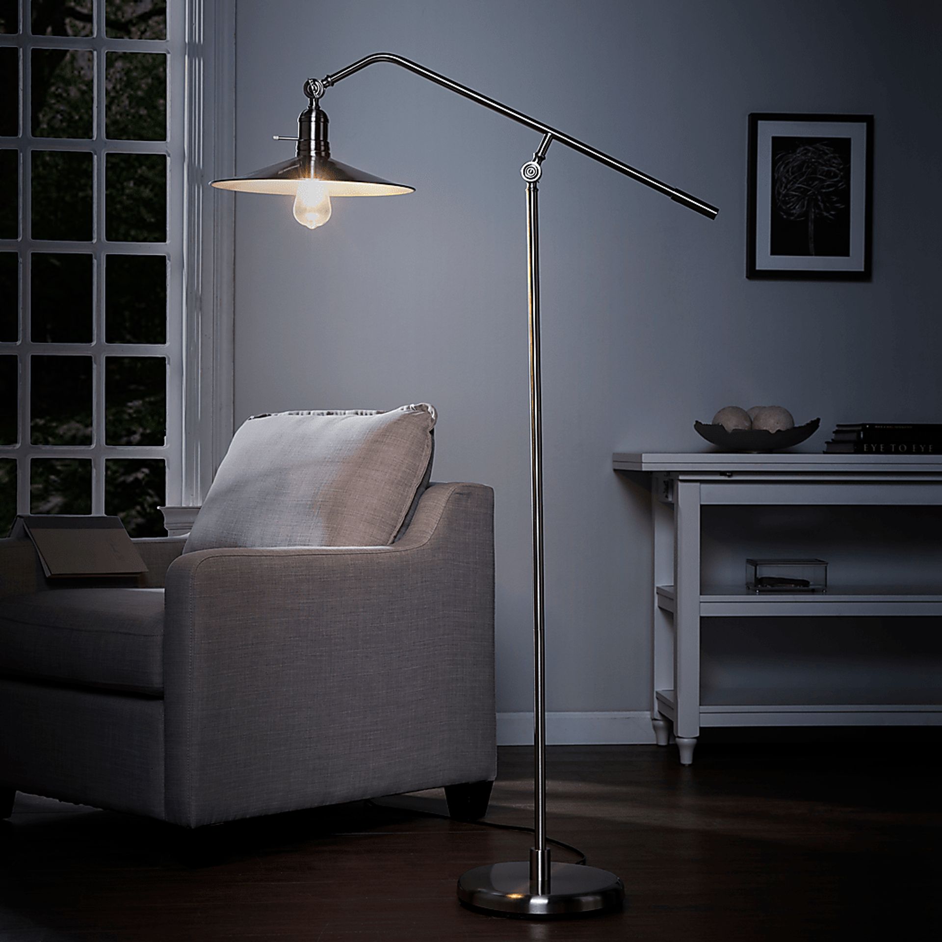 Veestige Gray Floor Lamp - Image 3
