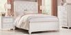 Vegas White 3 Pc Queen Panel Bed