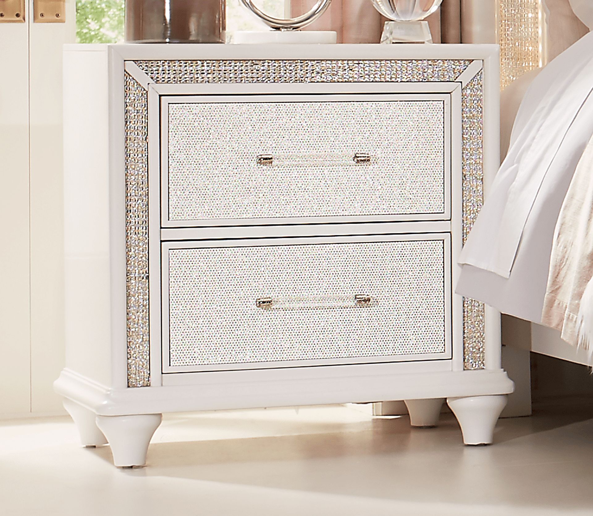 Vegas White Nightstand - Image 2