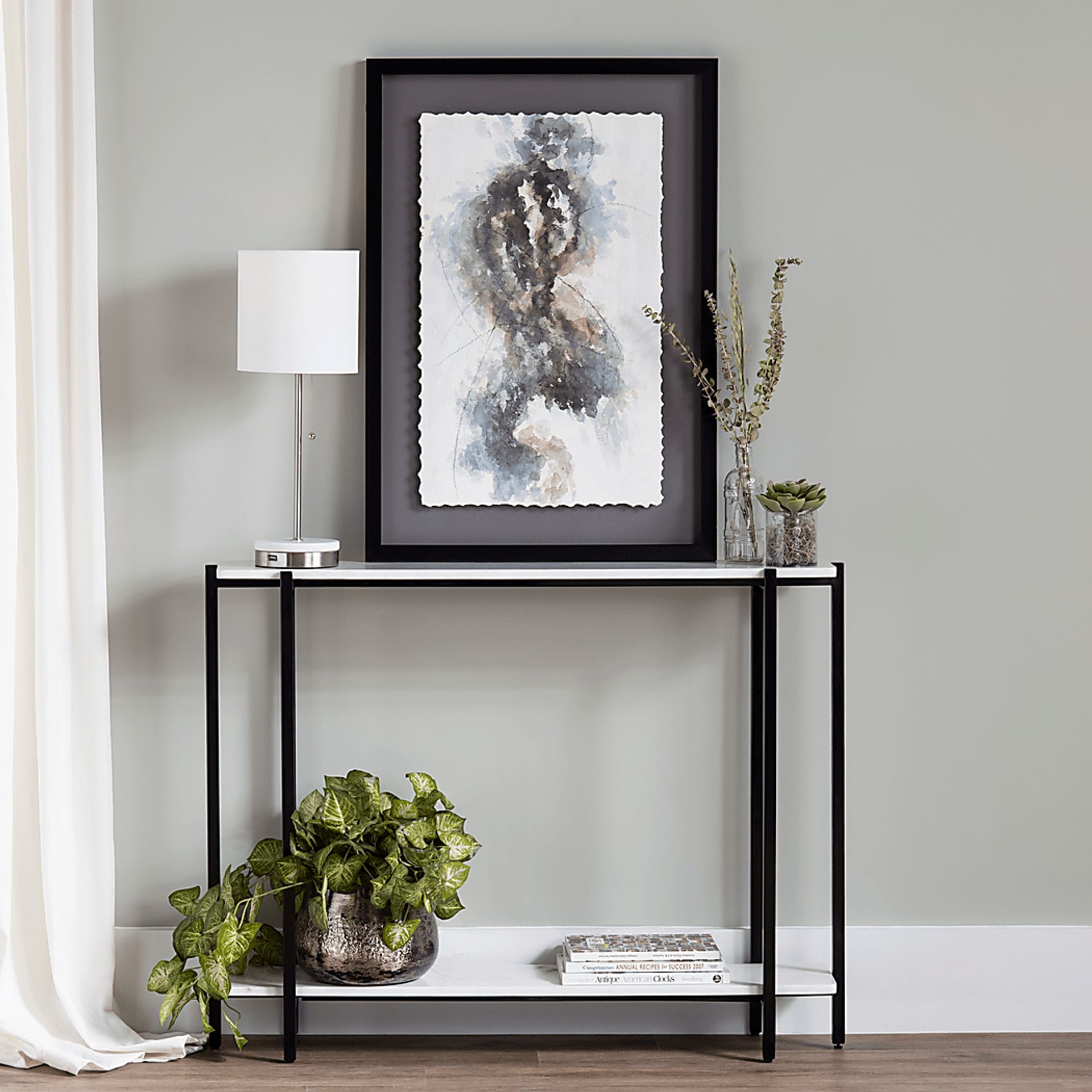 Veilleux White Console Table - Image 2