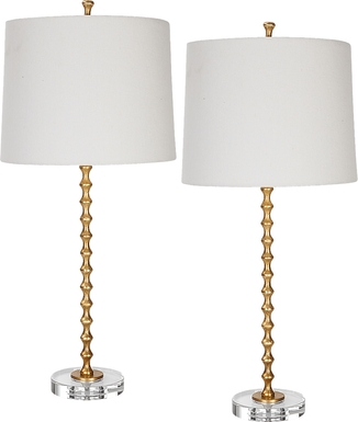 Velarde Way Gold Lamp, Set of 2