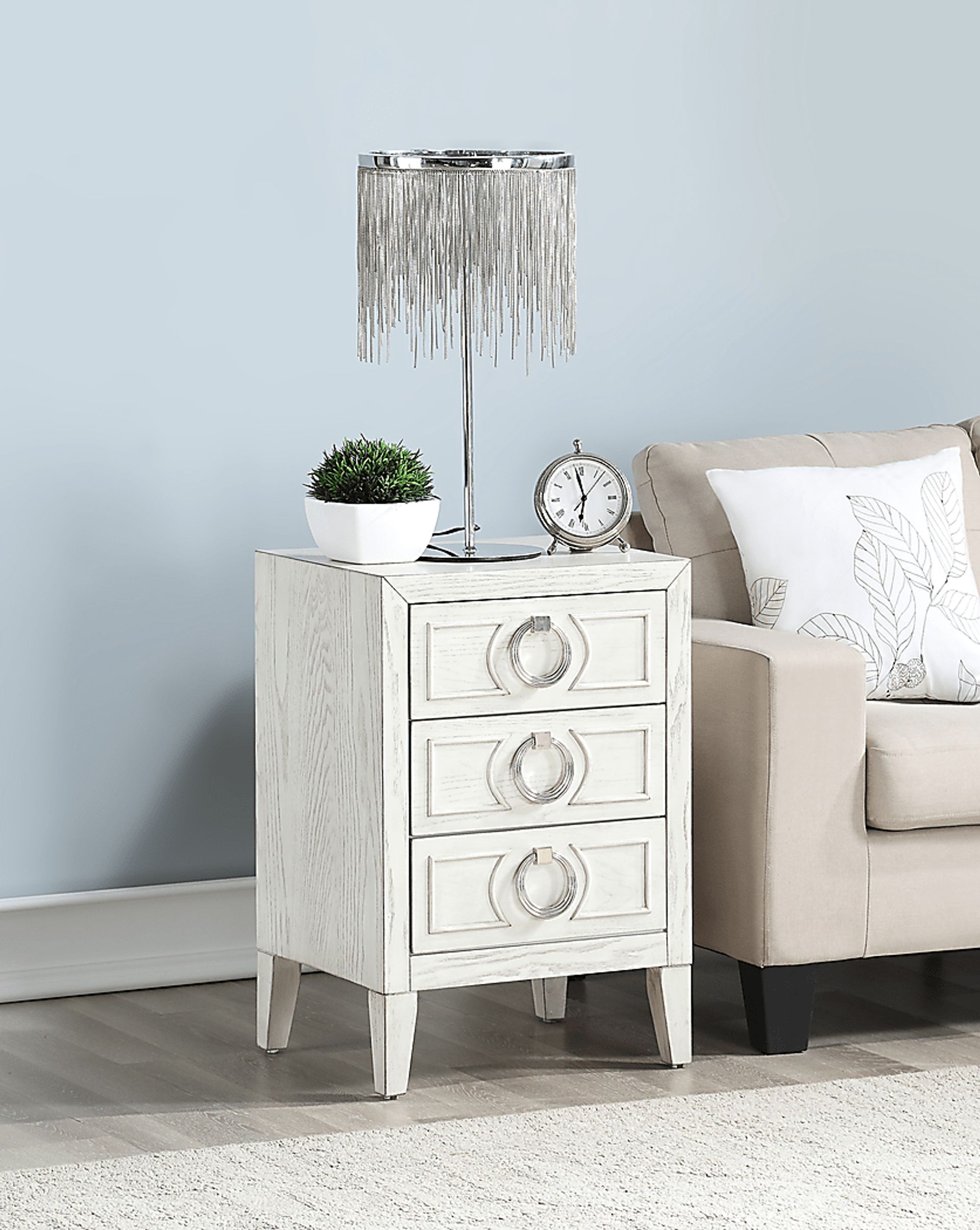 Velerra White End Table - Image 5