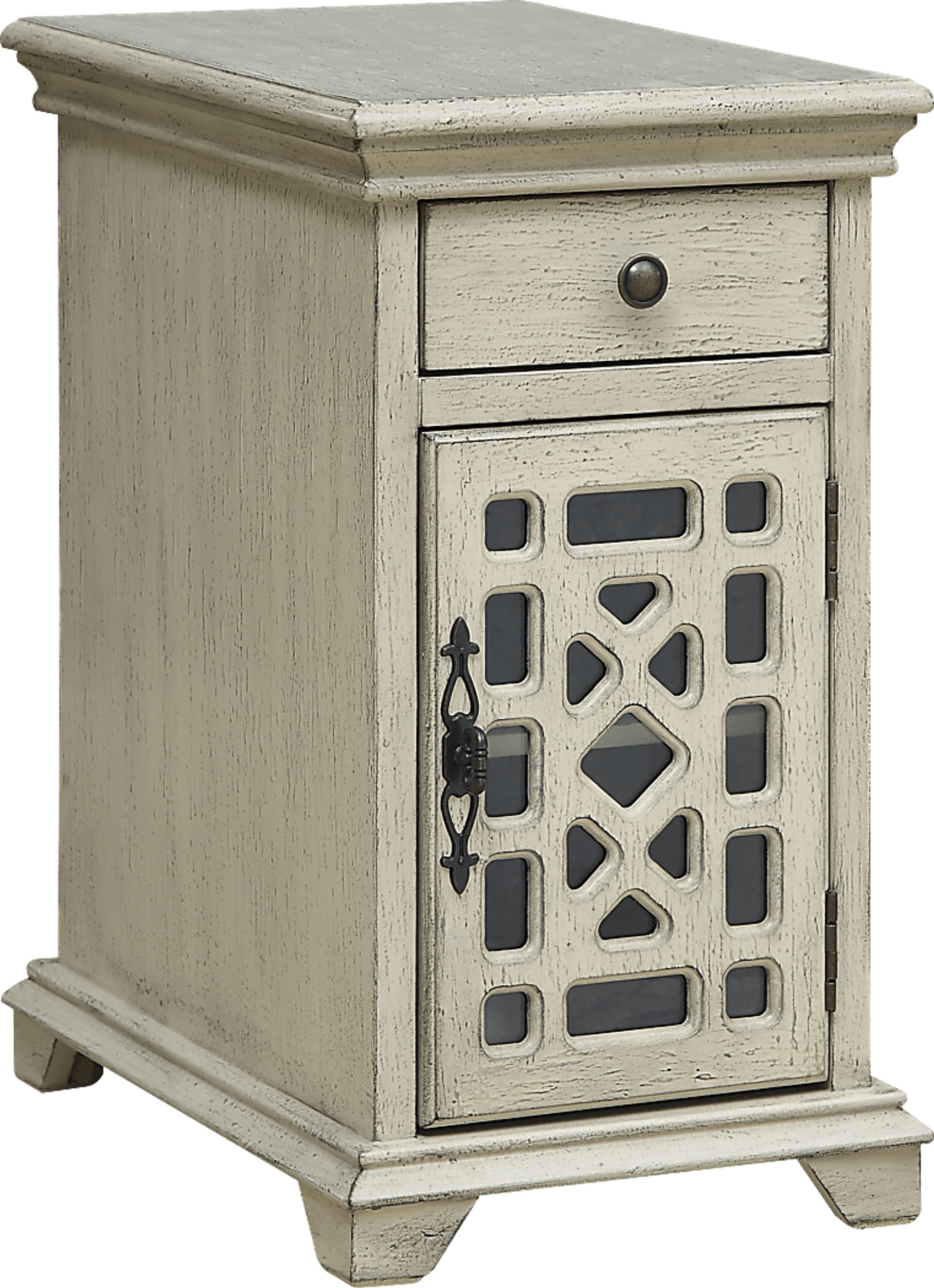 Valeta Ivory Chairside Table - Image 1