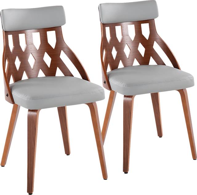 Velie Gray Dining Chair, Set of 2 - Thumbnail - Image 1