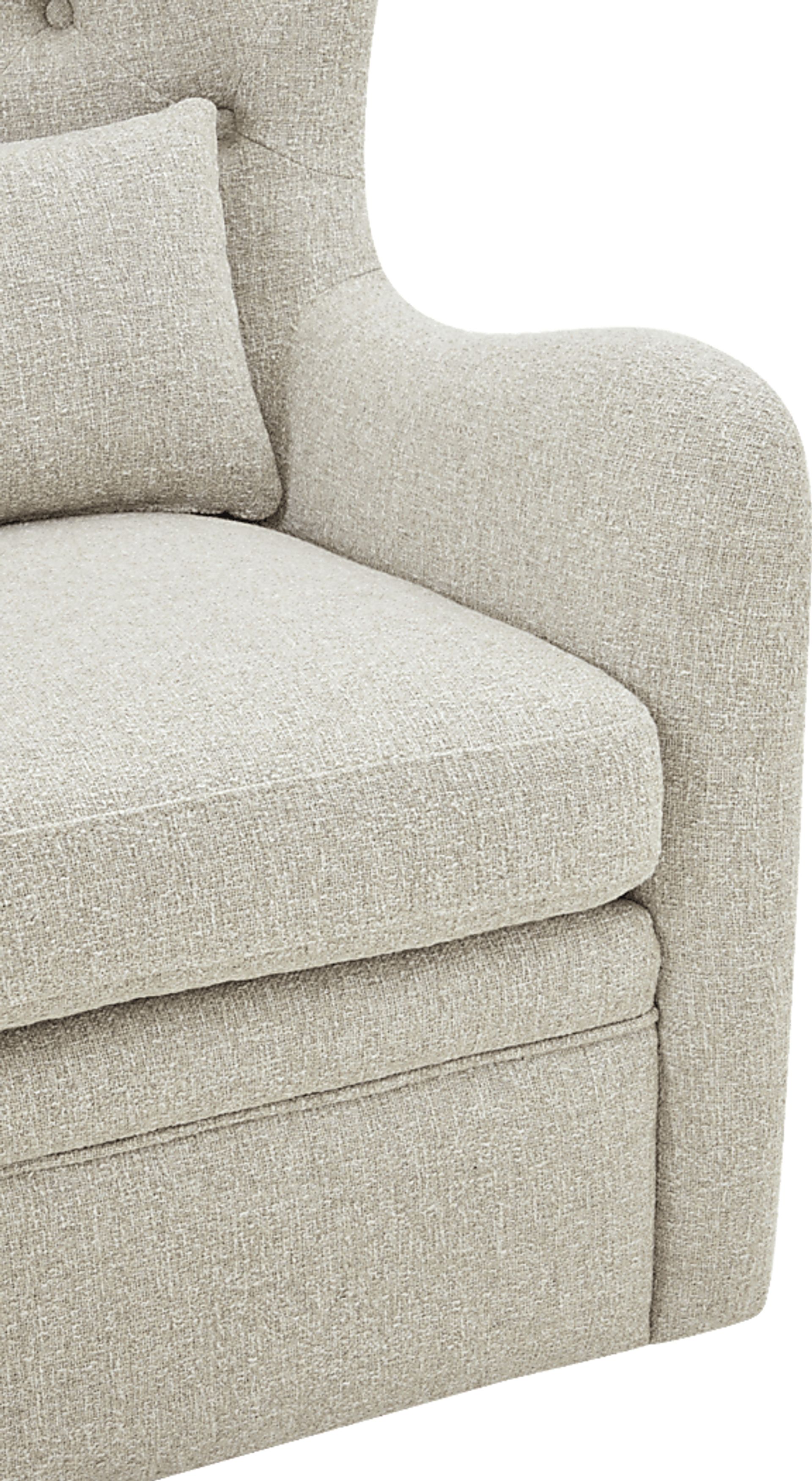 Velina Beige Swivel Chair - Image 6