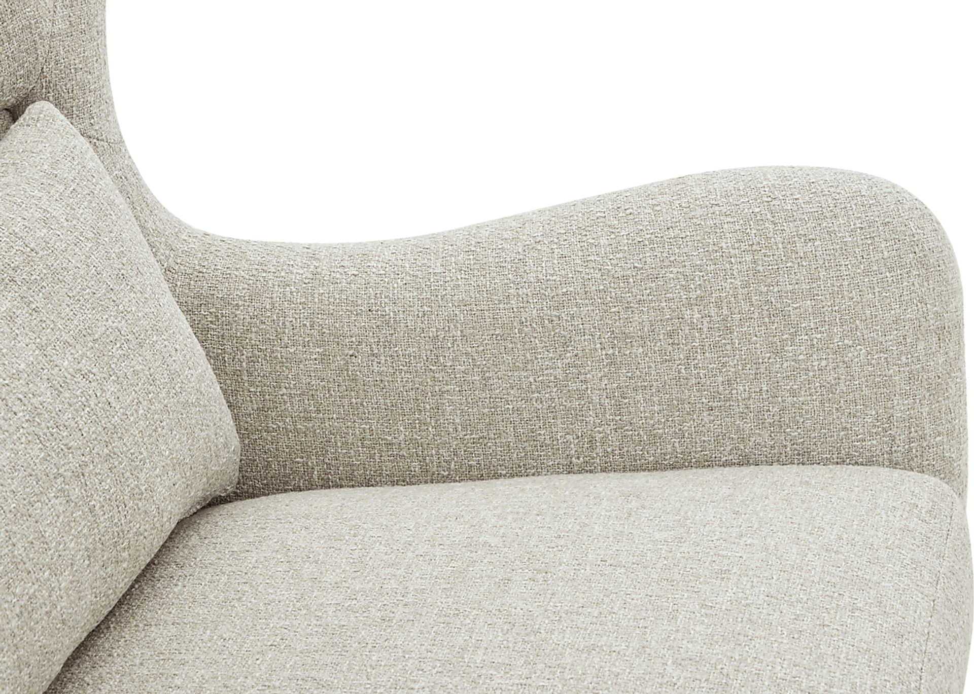 Velina Beige Swivel Chair - Image 7