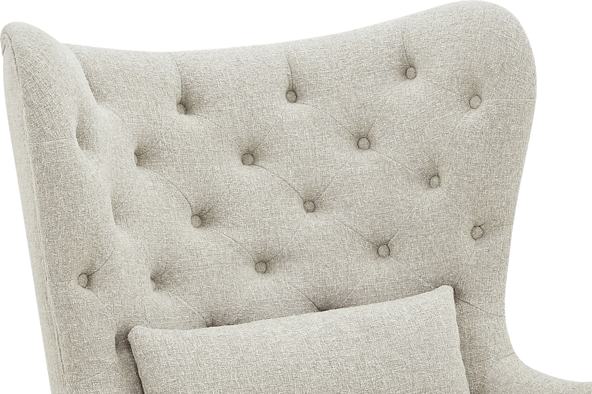 Velina Beige Swivel Chair - Image 4