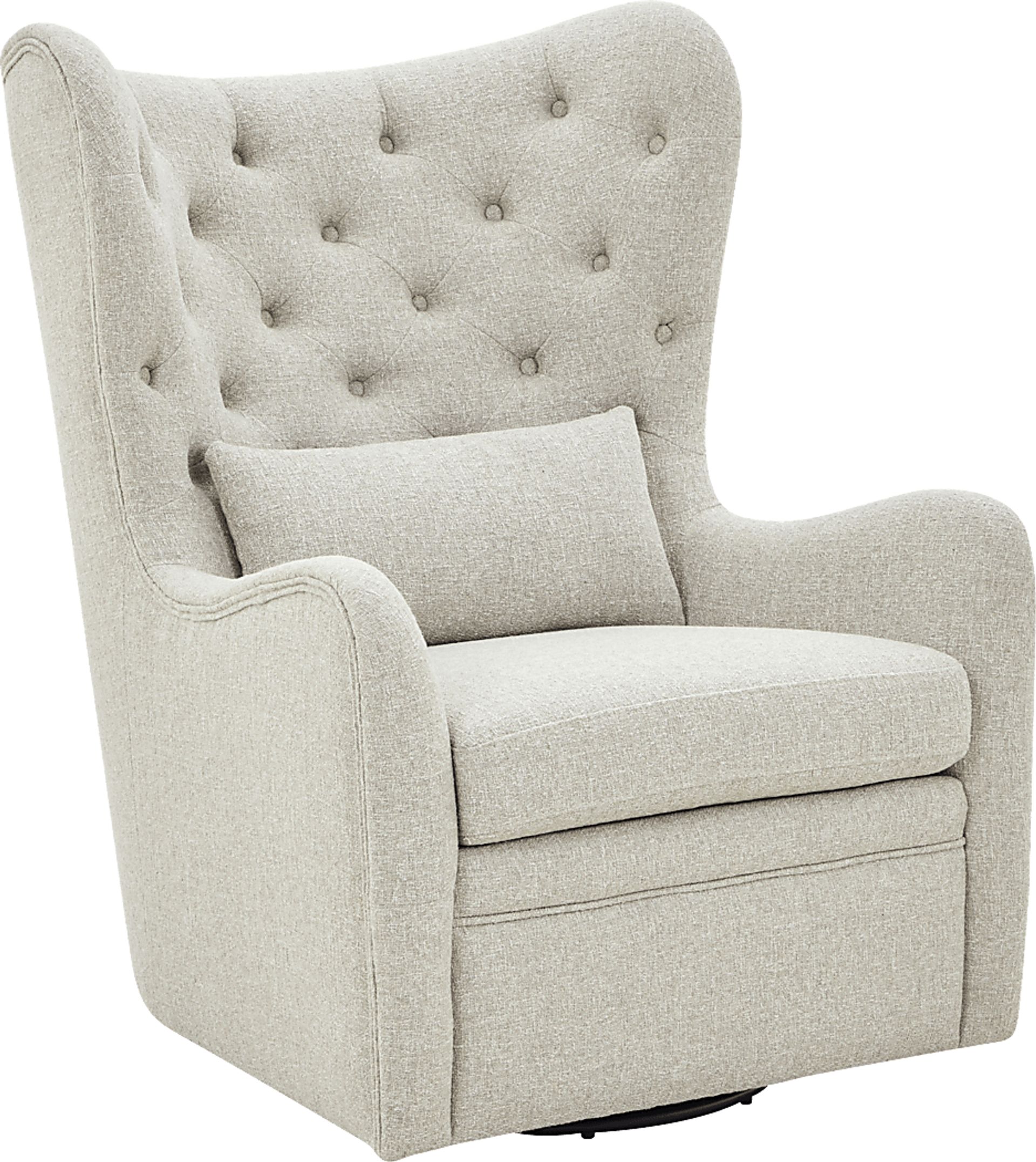 Velina Beige Swivel Chair - Image 1