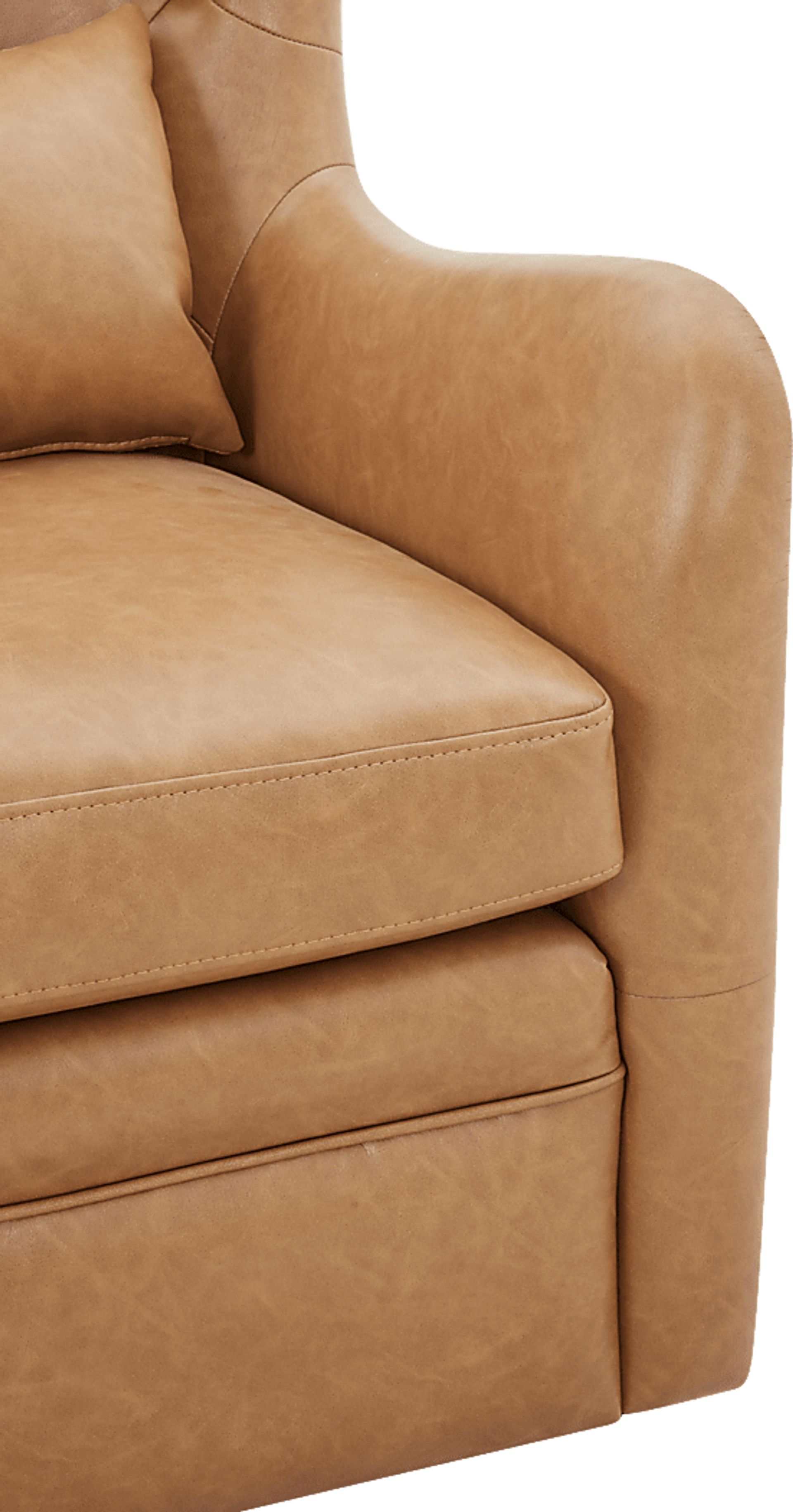 Velina Camel Swivel Chair - Image 6