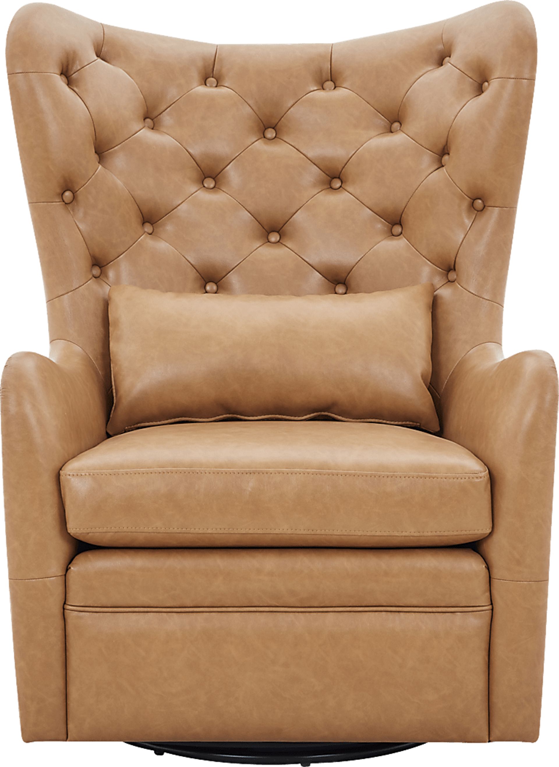Velina Camel Swivel Chair - Image 2