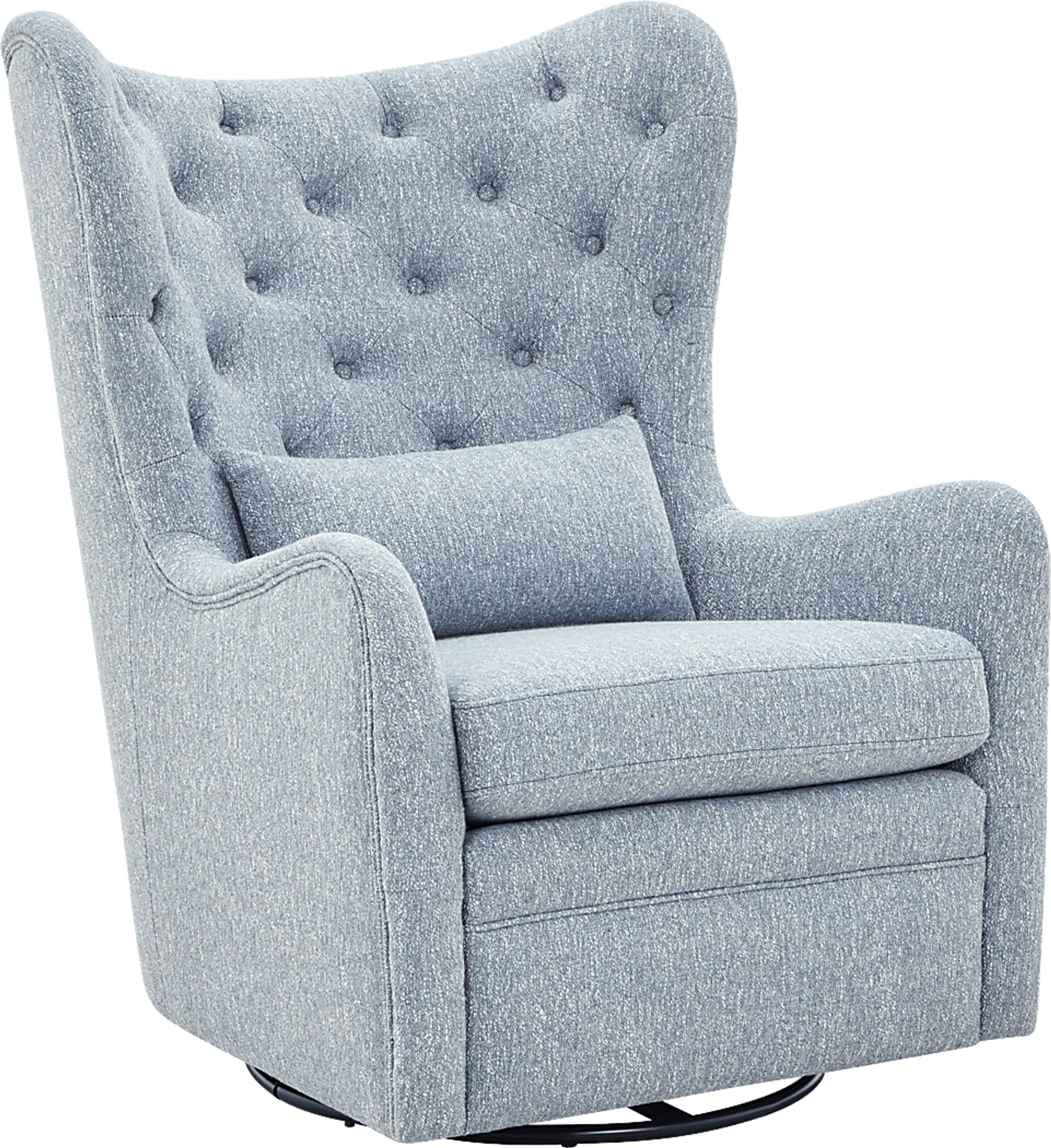 Velina Sky Swivel Chair - Image 1
