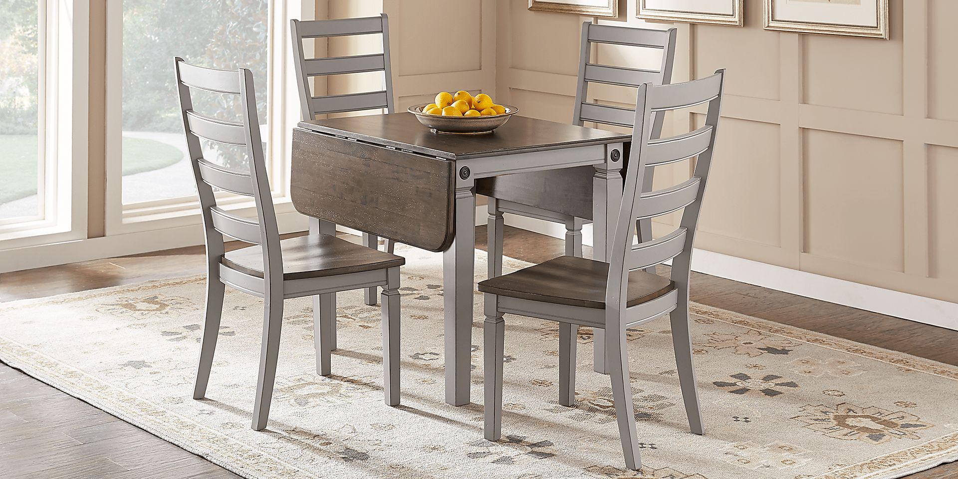 Velino Gray 5 Pc Rectangle Dining Set - Image 1