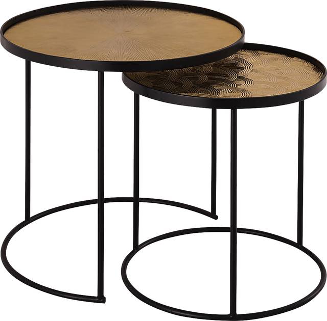 Vellaor Gold Nesting Table, Set of 2 - Thumbnail - Image 1