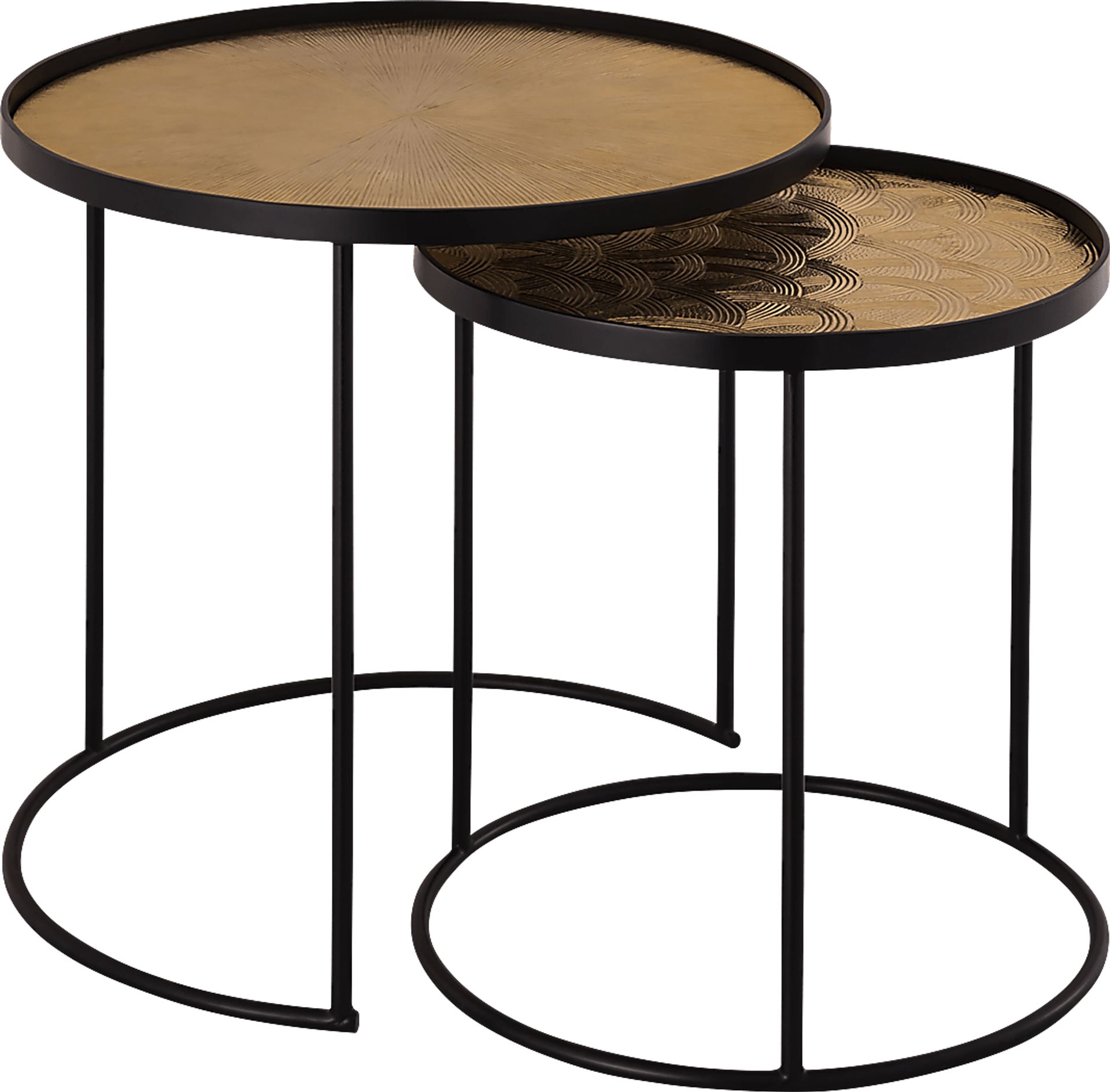Vellaor Gold Nesting Table, Set of 2 - Image 1