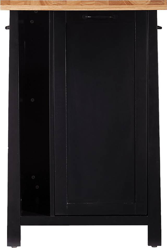 Velmont Black Kitchen Island - Thumbnail - Image 2