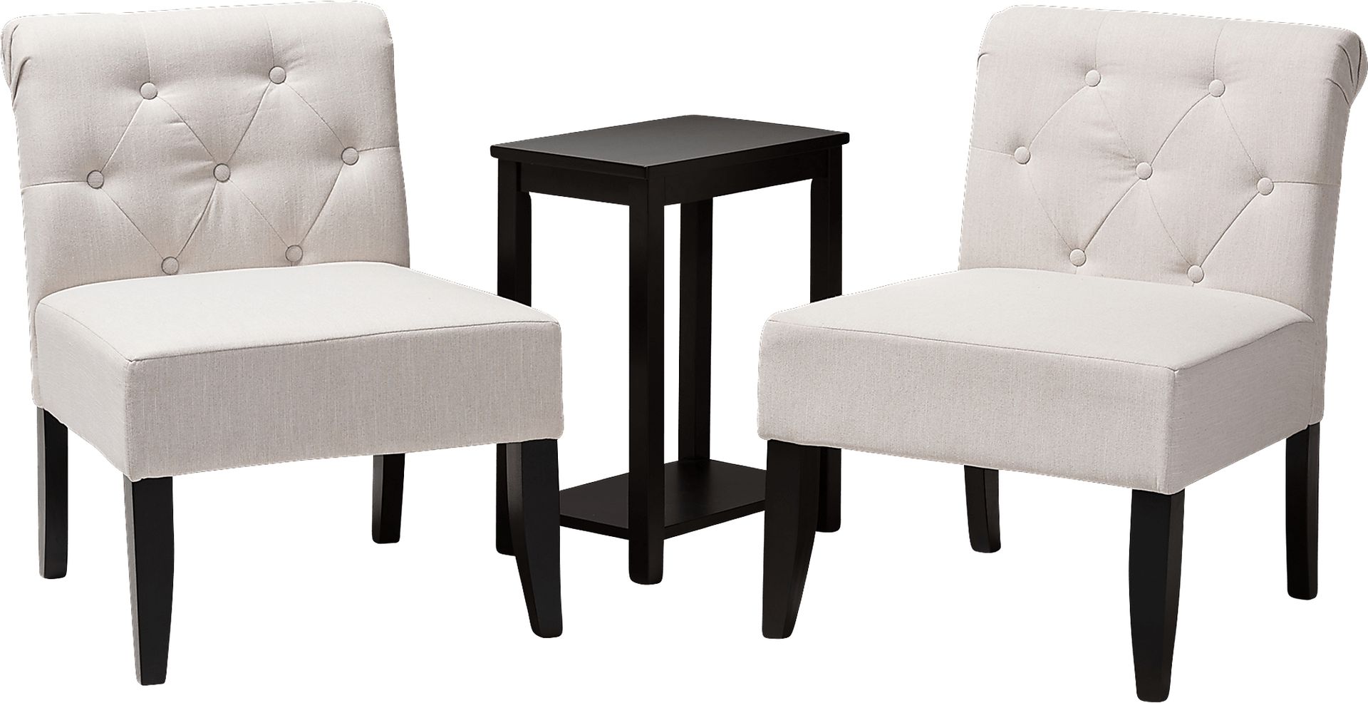 Velora Beige 3 pc. Accent Chair Set - Image 1