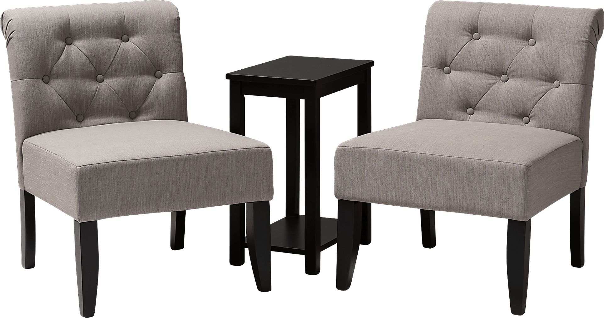 Velora Gray 3 pc. Accent Chair Set - Image 1